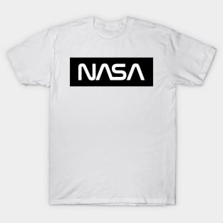 NASA Box Logo - Black 2 T-Shirt